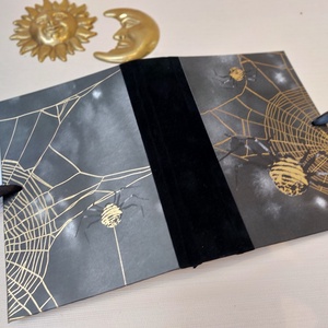 Golden Spiderweb Witch diary, Otthon & Életmód, Papír írószer, Jegyzetfüzet & Napló, Könyvkötés, MESKA