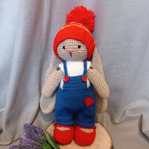 Öltöztethető amigurumi nyuszi - játék & sport - plüssállat & játékfigura - nyuszi - Meska.hu
