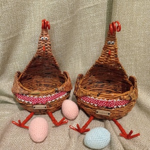 Kotkoda húsvéti tároló és kínálókosár - otthon & életmód - tárolás & rendszerezés - tárolókosár - Meska.hu