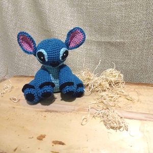 Stitch horgolt figura - Meska.hu