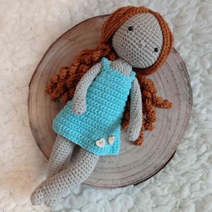 Kézzel horgolt, öltöztethető egyedi amigurumi baba - játék & sport - baba & babaház - öltöztethető baba - Meska.hu
