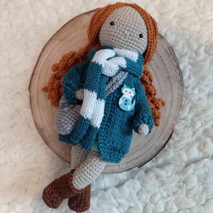 Kézzel horgolt, öltöztethető egyedi amigurumi baba - játék & sport - baba & babaház - öltöztethető baba - Meska.hu