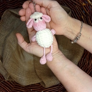Horgolt kisbárány kulcstartó, Táska & Tok, Kulcstartó & Táskadísz, Kulcstartó, Horgolás, MESKA
