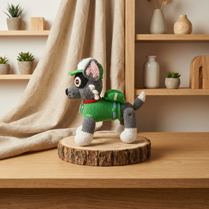 Mancs őrjárat-Rocky horgolt figura - játék & sport - plüssállat & játékfigura - kutya - Meska.hu