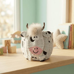 Papírfonott bocis tárolókosár, Otthon & Életmód, Tárolás & Rendszerezés, Tárolókosár, Kosárfonás, MESKA