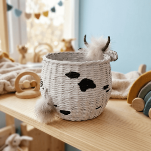 Papírfonott bocis tárolókosár - otthon & életmód - tárolás & rendszerezés - tárolókosár - Meska.hu