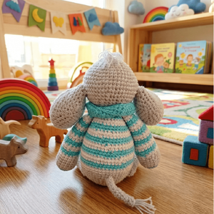 Eperke a horgolt elefánt - játék & sport - plüssállat & játékfigura - elefánt - Meska.hu