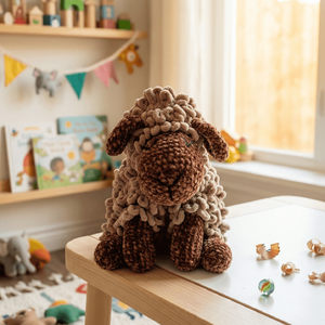 Horgolt göndör bárányok zsenília és puffy fonalból - játék & sport - plüssállat & játékfigura - plüss bárány - Meska.hu