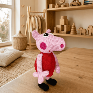 Kézzel horgolt Peppa malac amigurumi játék � Prémium, bababarát pihe-puha mesehős - Meska.hu