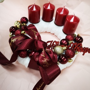 Karácsonyi dekoráció! adventi koszorú, Karácsony, Adventi díszek, Adventi koszorú, Mindenmás, MESKA