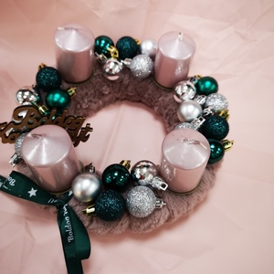 Adventi koszorú, zöld - Meska.hu