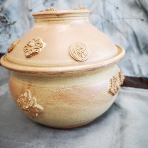 Kerámia fedeles tál  - otthon & életmód - dekoráció - asztal és polc dekoráció - dekorációs tál, tartó - Meska.hu