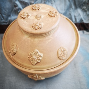 Kerámia fedeles tál  - otthon & életmód - dekoráció - asztal és polc dekoráció - dekorációs tál, tartó - Meska.hu