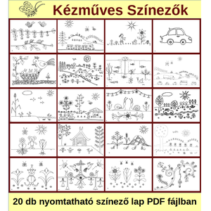 Nyomtatható színezők - Nagy csomag - Meska.hu