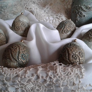 Rusztikus húsvéti tojás - Meska.hu