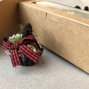  Karácsonyi kosárkák díszdobozban - karácsony - karácsonyi lakásdekoráció - ünnepi asztaldekoráció - Meska.hu