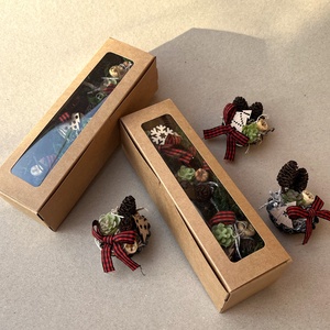  Karácsonyi kosárkák díszdobozban - karácsony - karácsonyi lakásdekoráció - ünnepi asztaldekoráció - Meska.hu