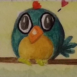 Tyúkos (angry bird inspirálta) könyvjelző (akvarellpapíron, laminált), Könyv & Zene, Könyvjelző, Festészet, MESKA