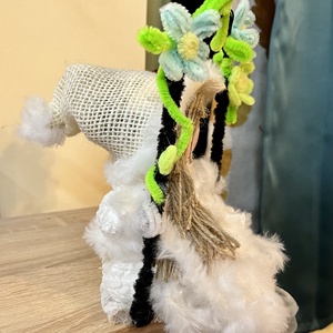 Kislány a hintán - karácsony - karácsonyi lakásdekoráció - karácsonyi manók, figurák - Meska.hu