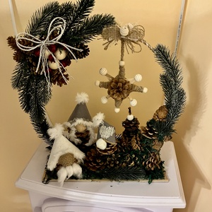 Manó család asztaldísz - Meska.hu