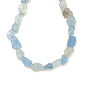 Akvamarin nyers darabok 10-12mm  ékszerkészítő alapanyag (füzér), Kellékek & szerszámok, Ásvány alapanyag, Ásványfüzér, , MESKA