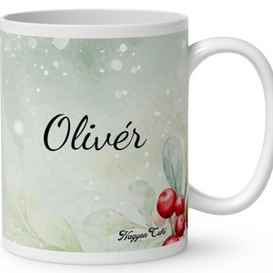 Névvel kérhető - Cuki karácsonyi Mikulás és Rudolf mintás bögre - otthon & életmód - konyhafelszerelés, tálalás - tálalás - bögre & csésze - Meska.hu