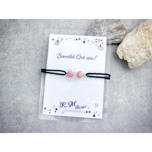 Pedagógus napra rodokrozit angyal karkötő - Meska.hu