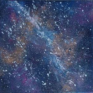 Galaxy akril festmény 2 - Meska.hu