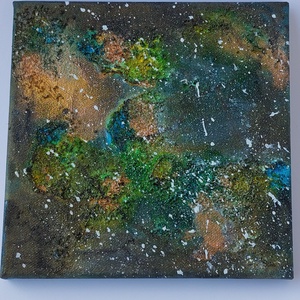 Galaxy akril festmény 3 - művészet - festmény - akril - Meska.hu