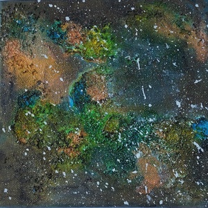 Galaxy akril festmény 3 - Meska.hu