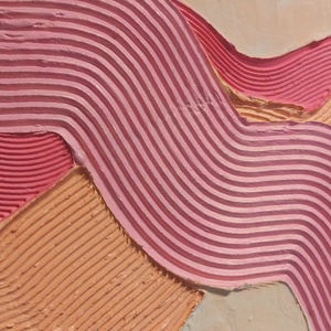 Textúrált kerek akril festmény  - művészet - festmény - akril - Meska.hu