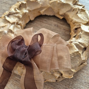 Ünnepi ajtó kopogtató masnival - karácsony - adventi díszek - adventi ajtódísz - Meska.hu