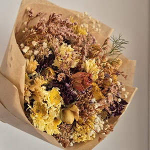 Natúr szárazvirág csokor - Meska.hu