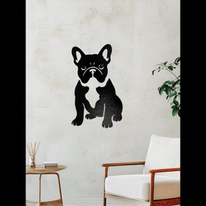 3D Nyomtatott Fali Dekoráció - Francia Bulldog, , , MESKA