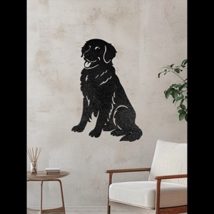 3D Nyomtatott Fali Dekoráció - Golden Retriver - Meska.hu