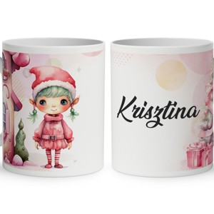 Kérd a neveddel - Tündéri zöld hajú krampusz mintás bögre, Otthon & Életmód, Konyhafelszerelés, tálalás, Tálalás, Bögre & Csésze, , MESKA