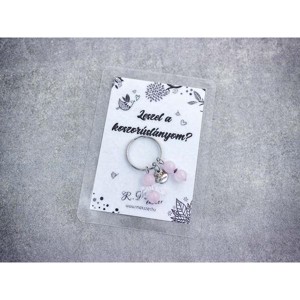 Leszel a koszorúslányom kulcstartó rózsakvarccal, Esküvő, Meghívó & Kártya, Tanú felkérő, , MESKA