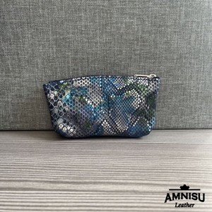 Sötétkék kígyómintás kettő cipzáras kulcstartó - LIMITÁLT B6010 - táska & tok - kulcstartó & táskadísz - kulcstartó - Meska.hu