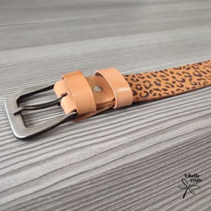 Párduc mintás női öv - ruha & divat - öv & övcsat - öv - Meska.hu