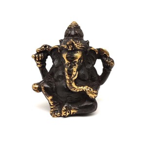 Réz figura Ganesha óarany 6,5x6cm, Otthon & Életmód, Dekoráció, Spiritualitás, , MESKA