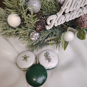 Karácsonyi macaronok - Meska.hu