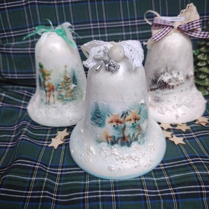 Karácsonyi harangok, Karácsony, Adventi díszek, Adventi koszorú, , MESKA