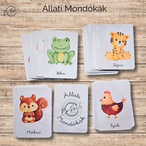 Állati Mondókák, Mondókás kártyacsomag, DIGITÁLIS, Játék & Sport, Készségfejlesztő és Logikai játék, Oktató játékok, Fotó, grafika, rajz, illusztráció, MESKA