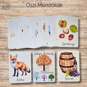 Négy Évszak Mondókás kártyacsomag szett - játék & sport - készségfejlesztő és logikai játék - oktató játékok - Meska.hu