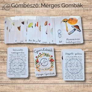 Gömbésző: Mérges Gombák Ismeretterjesztő kártyacsomagok - játék & sport - táblajáték és kártyajáték - kártya - Meska.hu