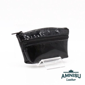 Fekete lakk kettő cipzáras kulcstartó B8002, Táska & Tok, Kulcstartó & Táskadísz, Kulcstartó, , MESKA