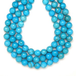 Türkenit hatszög fazettált golyó 10mm  ékszerkészítő alapanyag (füzér), Kellékek & szerszámok, Ásvány alapanyag, Ásványfüzér, , MESKA