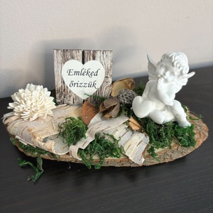 Mindenszenteki temető dísz, sírdísz, Otthon & Életmód, Vallás, Temetkezési tárgy, Temetői gyertyák, mécsesek, Famegmunkálás, MESKA