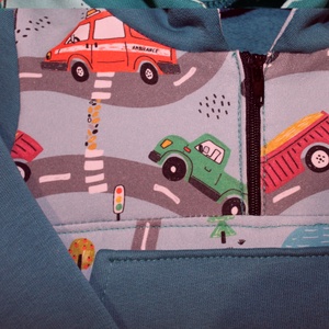 Kapucnis pulóver, 80 - ruha & divat - gyerekruha - pulóver - Meska.hu