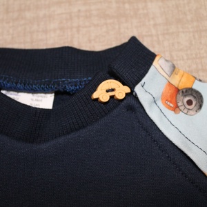 Raglán ujjú pulóver, 80 - ruha & divat - gyerekruha - pulóver - Meska.hu